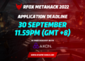 RFOX Launches the RFOX Metahack 2022, a Web 3.0 Hackathon Presented by Padang & Co