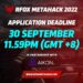 RFOX Launches the RFOX Metahack 2022, a Web 3.0 Hackathon Presented by Padang & Co