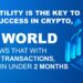 Utility is the key to success in Crypto, YES WORLD just shows that with 2 million transactions, doubled in under 2 months Utility is the key to success in Crypto, YES WORLD just shows that with 2 million transactions, doubled in under 2 months