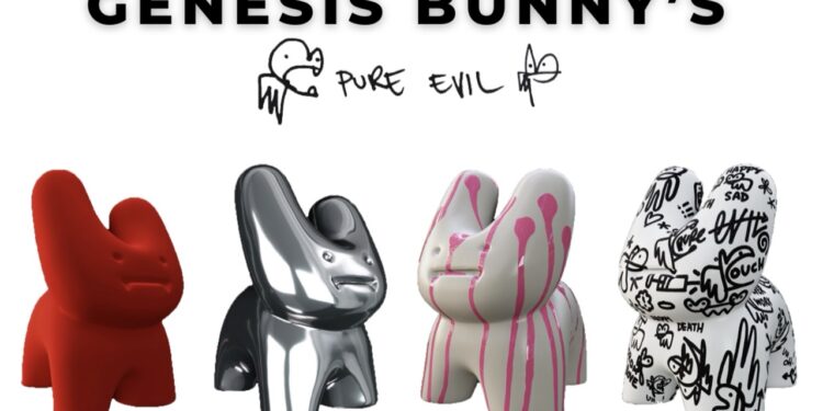 ELMONX SET TO LAUNCH “GENESIS BUNNY’S” BY GLOBAL STREET ARTIST PURE EVIL ON OPENSEA ELMONX SET TO LAUNCH “GENESIS BUNNY’S” BY GLOBAL STREET ARTIST PURE EVIL ON OPENSEA