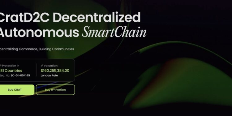 CratD2C Smartchain Launches an Exclusive Private Token Sale and Names Ethereum Visionary Herbert Sterchi to Board