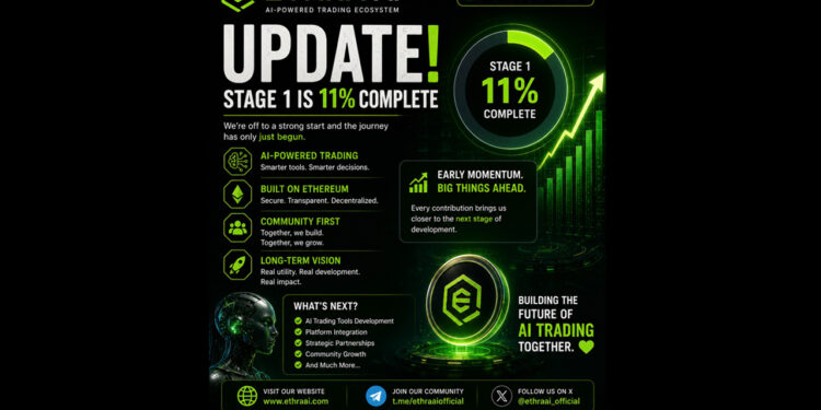 ETHRA AI Reports Strong Early Momentum as Stage 1 Presale Reaches 11% Completion