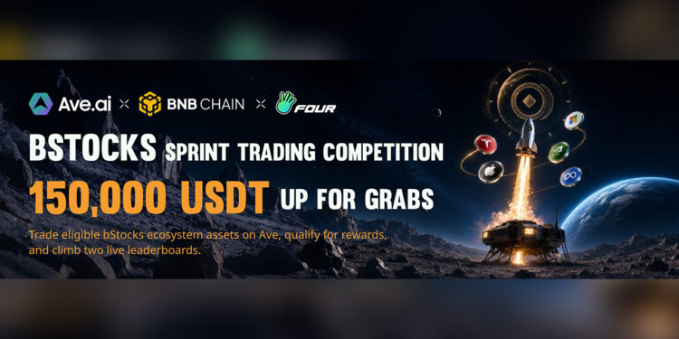 Ave.ai Launches 150,000 USDT bStocks Trading Sprint With BNB Chain and Four.meme